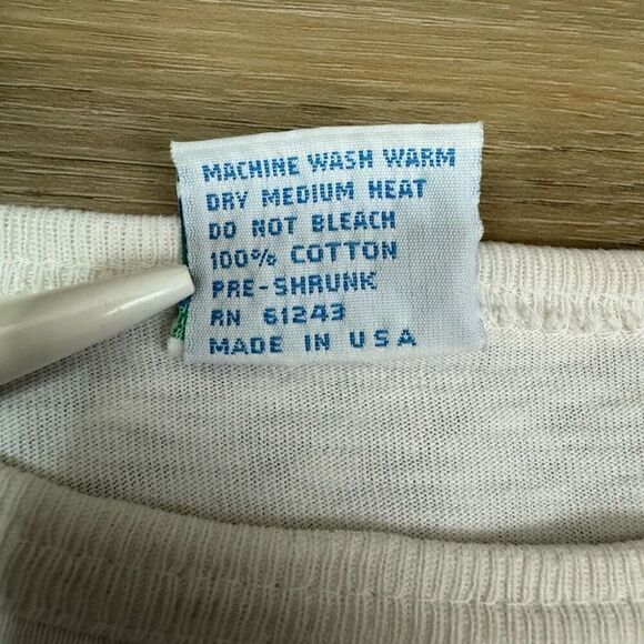 Vintage Women's One Size Hawaii Islands Boxy Crop Tee White 90s Tropical Fish - Picture 4 of 7